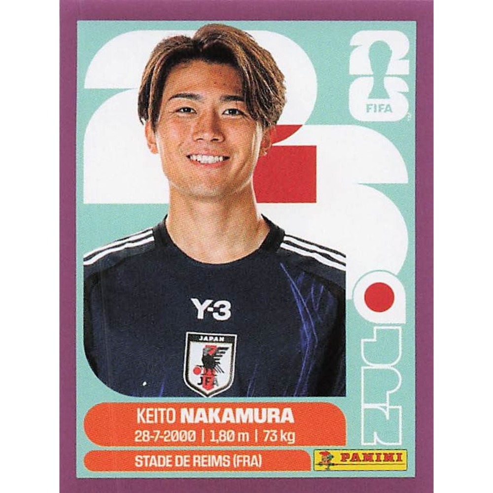 Panini Fifa World Cup 2026 Sticker PURPLE BORDER Keito Nakamura JPN15